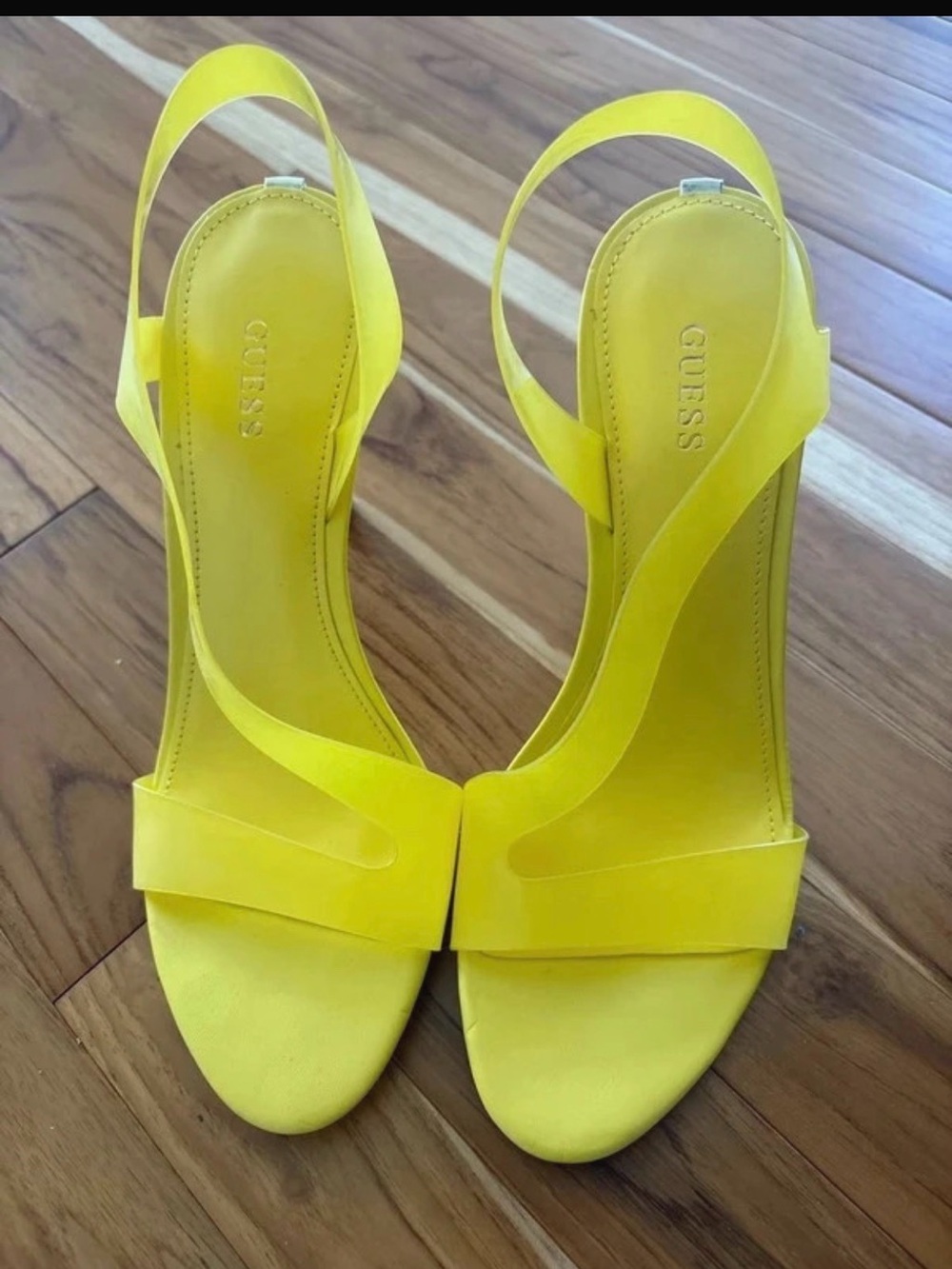 GUESS Yellow Slingback Sandals size 8 1/2